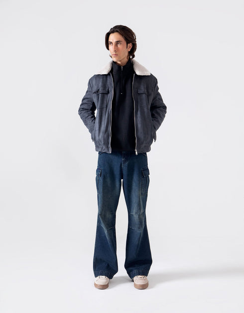 FAUX SUEDE JACKET